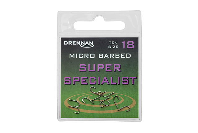 Drennan Super Specialist Eyed Barbed Hooks Drennan Super Specialist Eyed Barbed Hooks