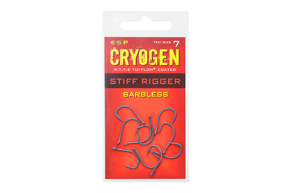 ESP Cryogen Stiff Rigger Barbless Hooks
