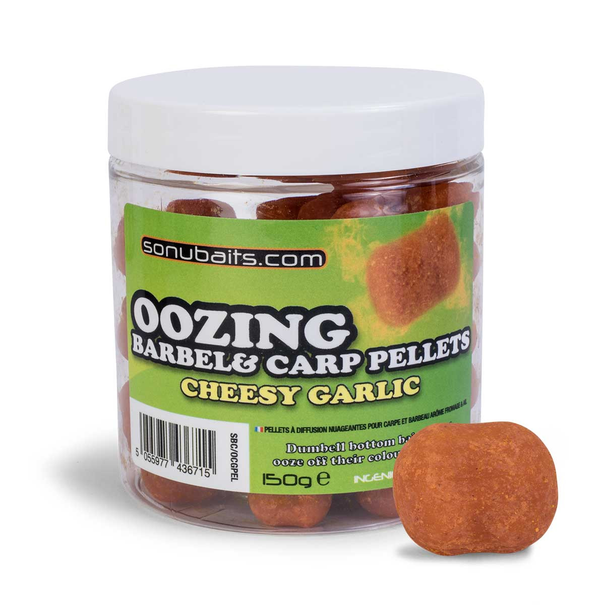 Sonu Baits Oozing Barbel & Carp Pellets Cheesy Garlic Sonu Baits Oozing Barbel & Carp Pellets Cheesy Garlic